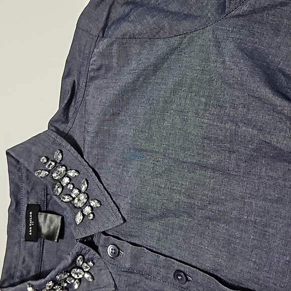 Ann Taylor Women's Button Down Shirt Long Sleeve Blouse Size 6 Top #W-574 - Picture 10 of 14